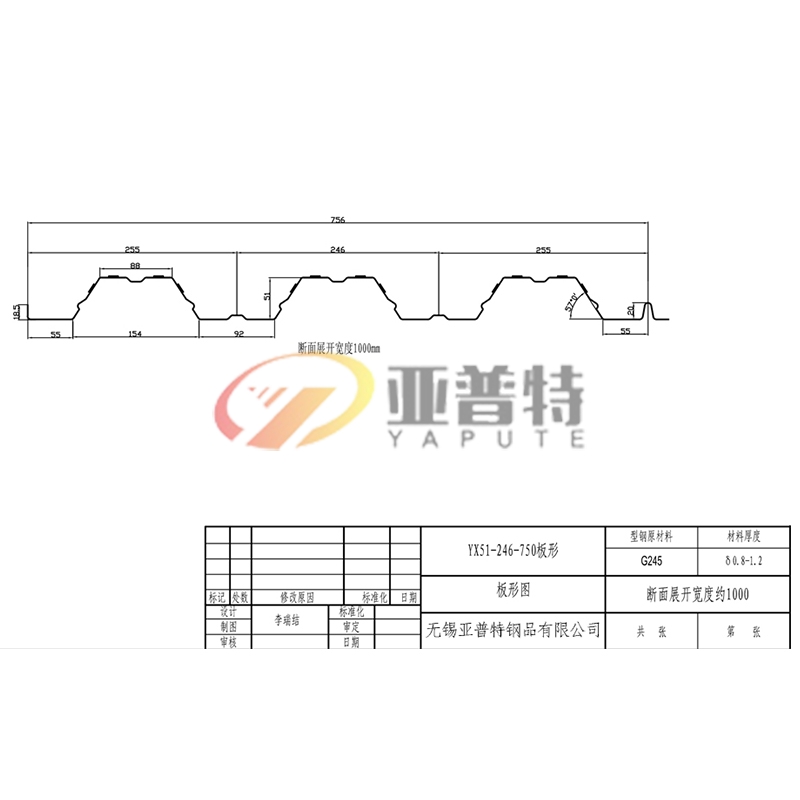 安徽YX51-246-760板形