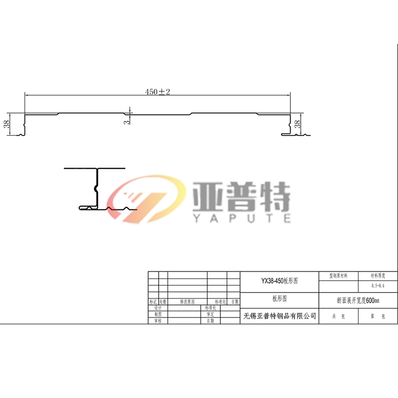 上海YX38-450板形圖